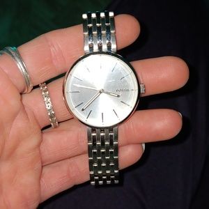 FOSSIL Men's Watch Silver Stainless Steel Band